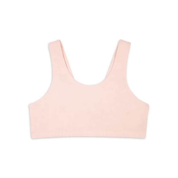 2-pack cotton NWT beginner sport bras, Rose / white, 1pc straps r NOT adjustable - Picture 9 of 15